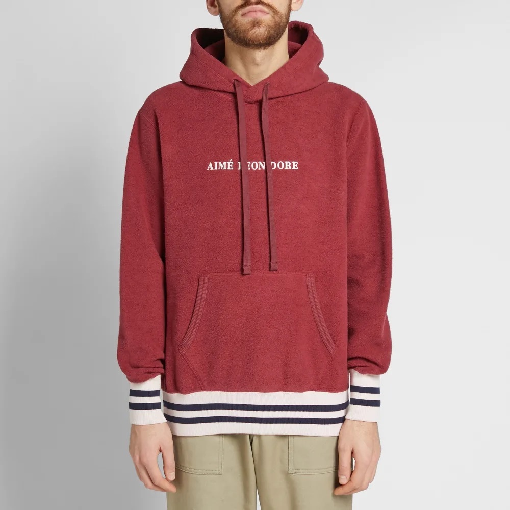 AIMÉ LEON DORE REVERSE FLEECE HOODY